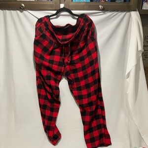 Old Navy Red and Black Plaid Pants
